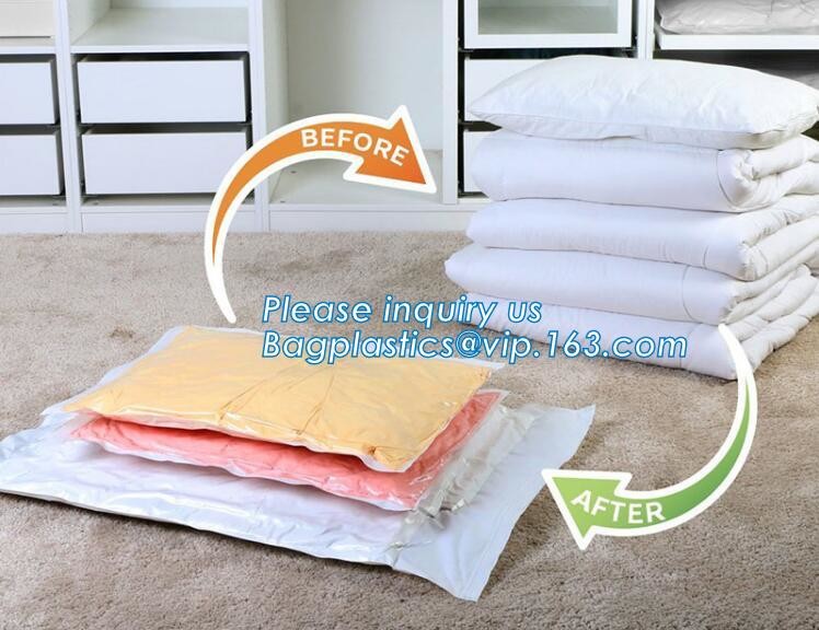 nylon vacuum seal bags for bedding and clothing, Eco-Friendly zipper nylon vacuum bag, vacuum seal bag for mattress