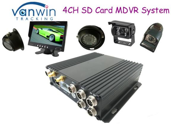 Quality Black Box HD 4CH SD Card Mobile DVR Support 256GB, Dual SD Card Slots for sale