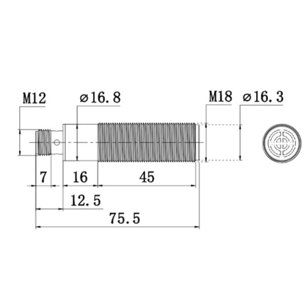 HF Micro Power Modbus RTU232 Communication Integrated Industrial RFID Reader IP67