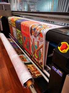China Flags Digital Textile Printing Machine Printing Head 1400dpi Max Resolution wholesale
