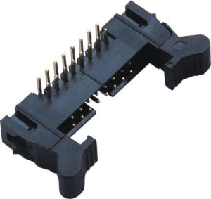 China 90°DIP Ejector Latch Header Male 16 Pin Idc Connector 2.00mm Pcb Pin Header wholesale
