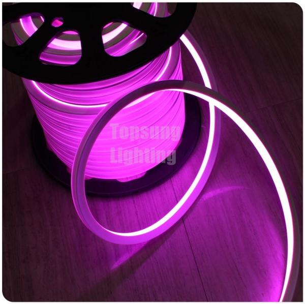 Quality Wholesale 12 Volt flat pink led neon flex rope light 16x16mm square shape for building for sale