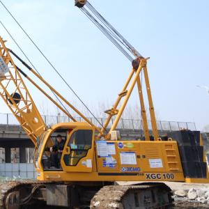 XCMG  100T Used Crawler Cranes 1.5km/H Travel_Speed For Mining