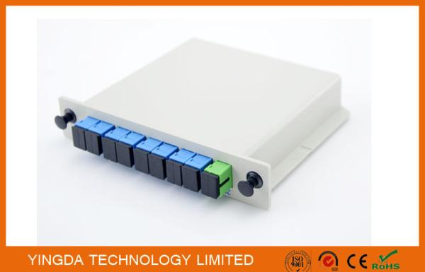 Quality Fiber Optic PLC Splitter 1x8 LGX Module , CATV Fiber Optic Terminal Box Insert Type​ for sale