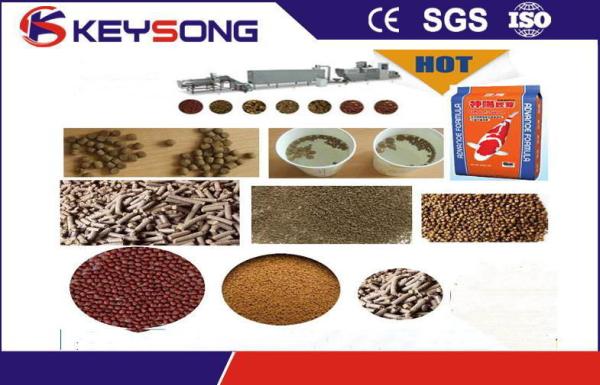 Quality Semi Automatic Pet Food Making Machine / Fish Food Processing Line Steady Performance for sale