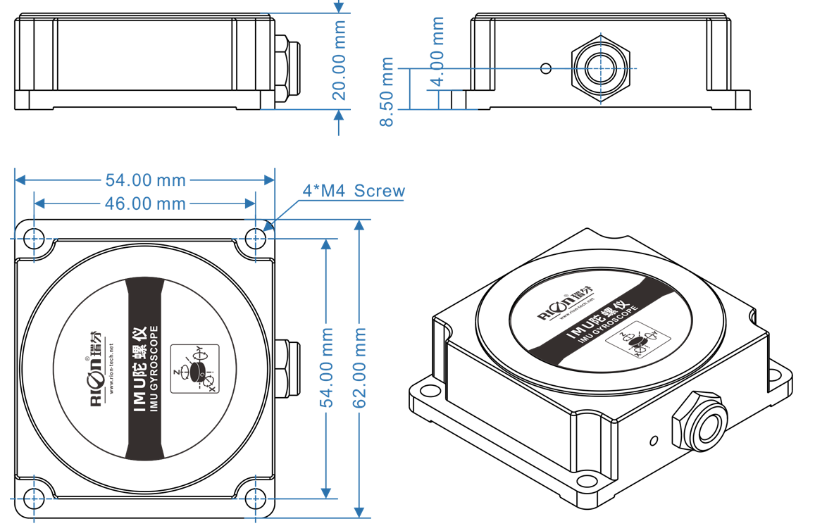 TL725D IP67 MEMS Angle Sensor For Digital Farming Machinery