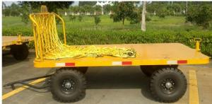2T Front Rail Vehicle Loading Trolley , Airport Baggage Equipment Easy Operation
