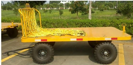 Quality 2T Front Rail Vehicle Loading Trolley , Airport Baggage Equipment Easy Operation for sale