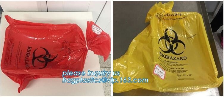 LDPE biohazard waste bin bags disposable medical autoclave bags, biohazard specimen bag plastic adhesive flat bag, bagea