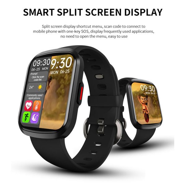 HW23 Smartwatch Custom 250mAH Password Lock Screen Pressure Dial Switch