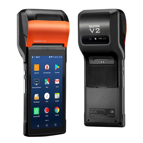 Android 7.1 Rugged PDA Handheld POS Printer 58mm Terminal Sunmi V2 PDA With