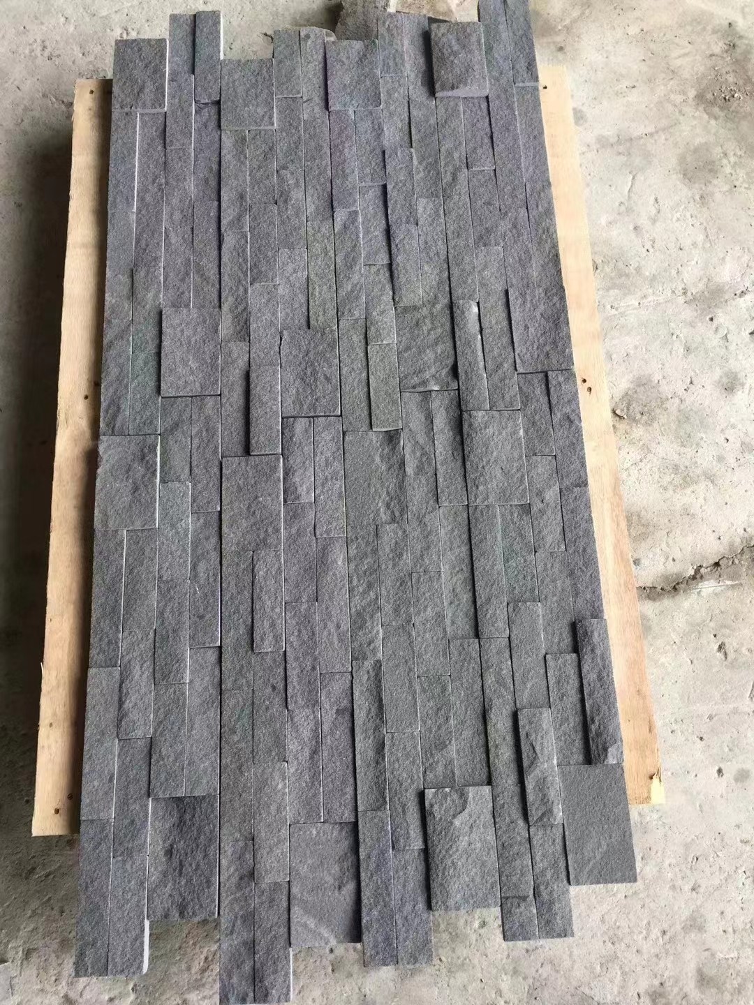 Rectangle Blue Dark Grey Sandstone Wall Cladding Tiles Multipurpose