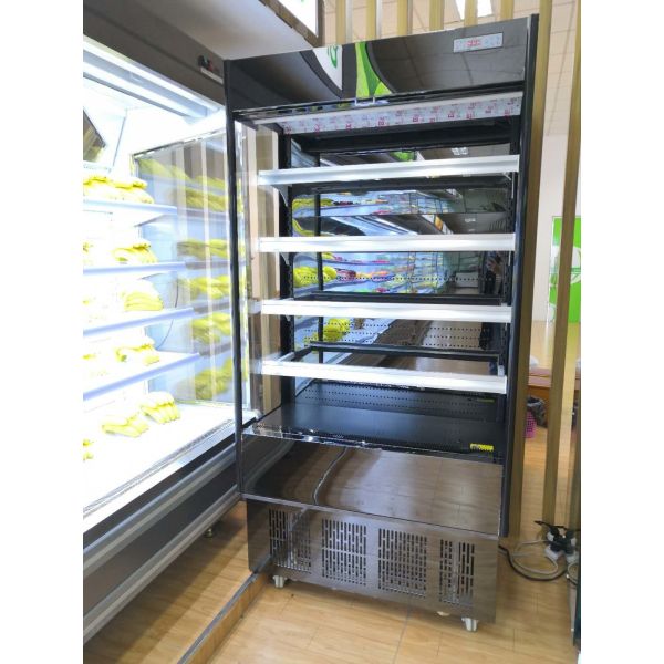 780W Multideck Open Chiller , 1.25m Multi Deck Drinks Food Shop Cafe Display Fridge