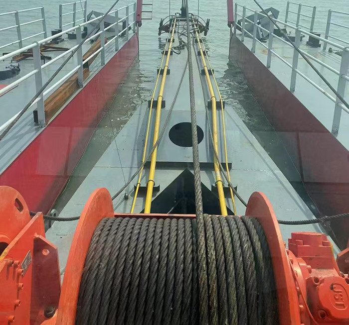 Custom Built Mud Csd Dredger Boat With A Red Color Tailored To Your Dredging Requirements