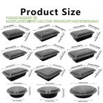Costom Printed Paper Pulp Takeaway Sauces Packing Tableware Multi-Compartment