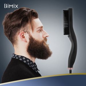 China Anti Scald 2 In 1 25s Heat Beard Straightener Brush wholesale