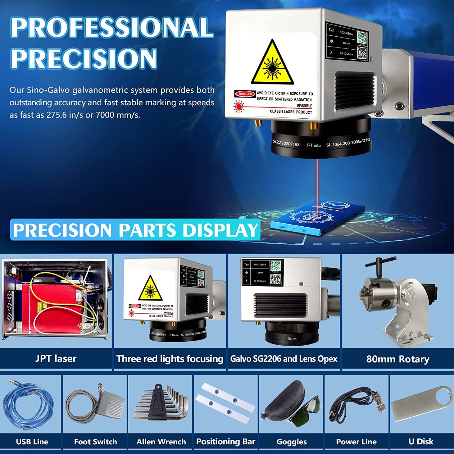 Portable Marking Housing Machine Cover Laser source Case Laser Path Manual Liftable Integrate for Laser Marking Machine