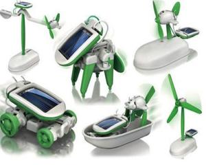 China 6 in 1 DIY Robot Kit Solar Powered Robot For Children Education wholesale