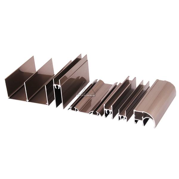 Quality Sliding Door Wardrobe Aluminium Profile 6063 T5 Anodized Blown for sale