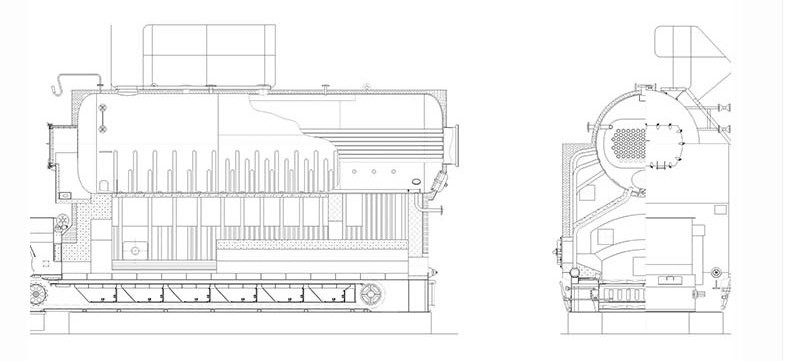 Waste Wood Combusting Biomass Steam Boiler High Pressure Coal Fuel Customized