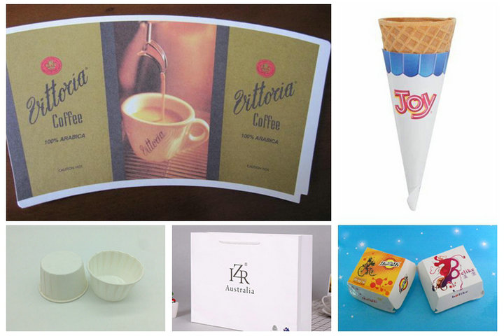 Recycled C1S Ivory Board Poly Coated Paper 300gsm + 15g PE For Food Sachet