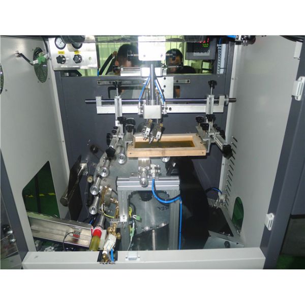 Cups Silk Automatic Screen Printing Machine with LED Oven / UV Dryer