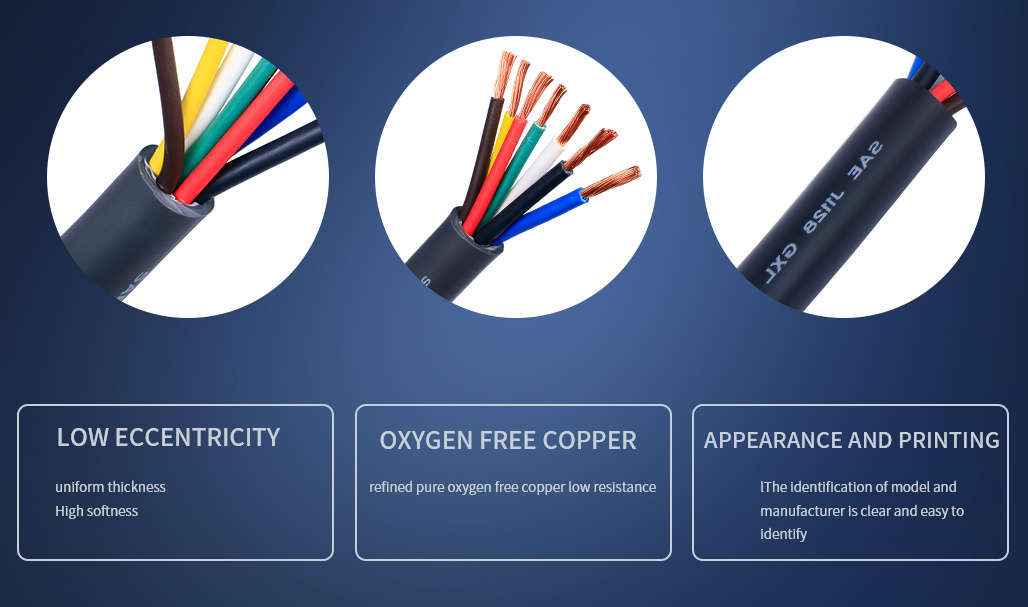 Factory Supply Gxl XLPE Copper Automobile Wire Car Cable Automotive Wires