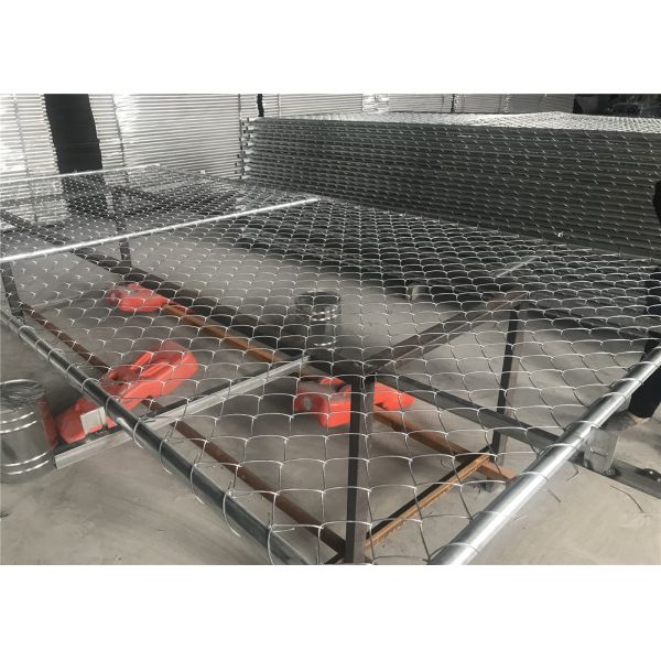 Portable Chain Link Fence Panels 6x12 and 8x14 For Construction Sites