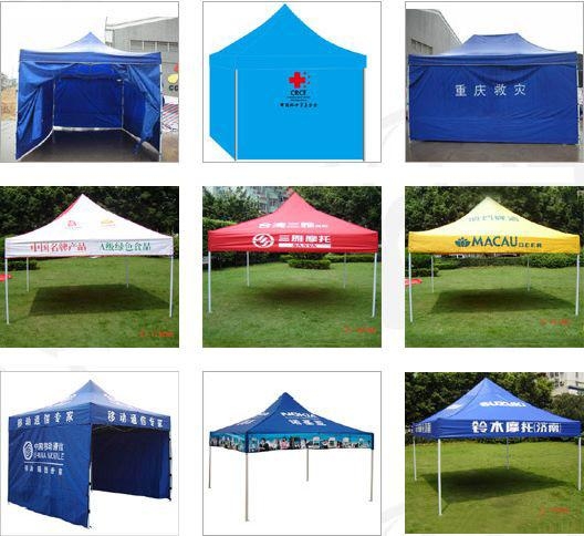 Foldable Canopy Tent Logo Printing Folding Tent Commercial Steel / Aluminum Frame Tent