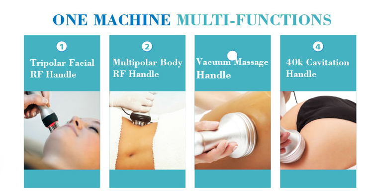 Cavitation rf vacuum body 5 in 1 cavitation ultrasound 2.0 machine