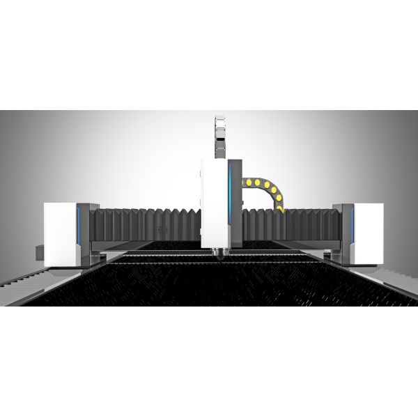 6015 Metal tube and plate fiber laser cutting machine with rotary device