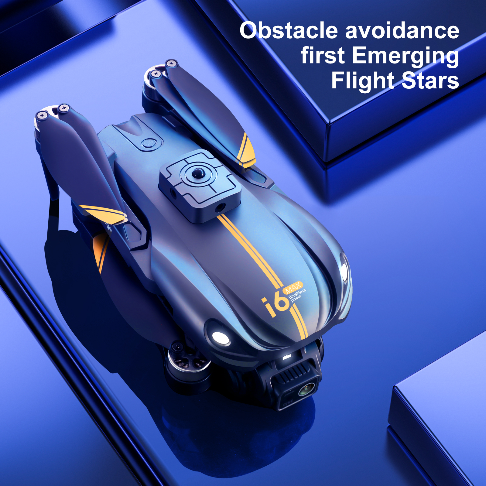 I6 Max Obstacle Avoidance Night 4k Dual Camera Aerial Fpv Drone Brushless Motor Wind Resistant Optical Flow Rc Quadcopter