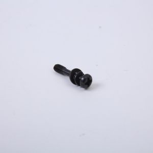 Black Zinc Plated Screws Round Head With Washer Triple Set , Cross Slotted Pan