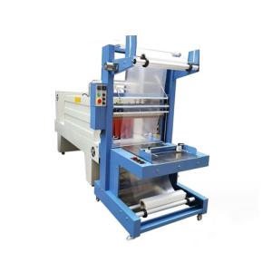 China PLC Control Cuff Style Shrink Film Wrapping Machine With 0 - 15m/Min Conveying Speed wholesale