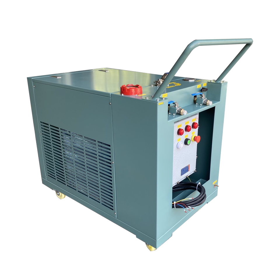 Waste Recycling Refrigerant Recovery Machine 25HP Oil Less Ac Recovery System