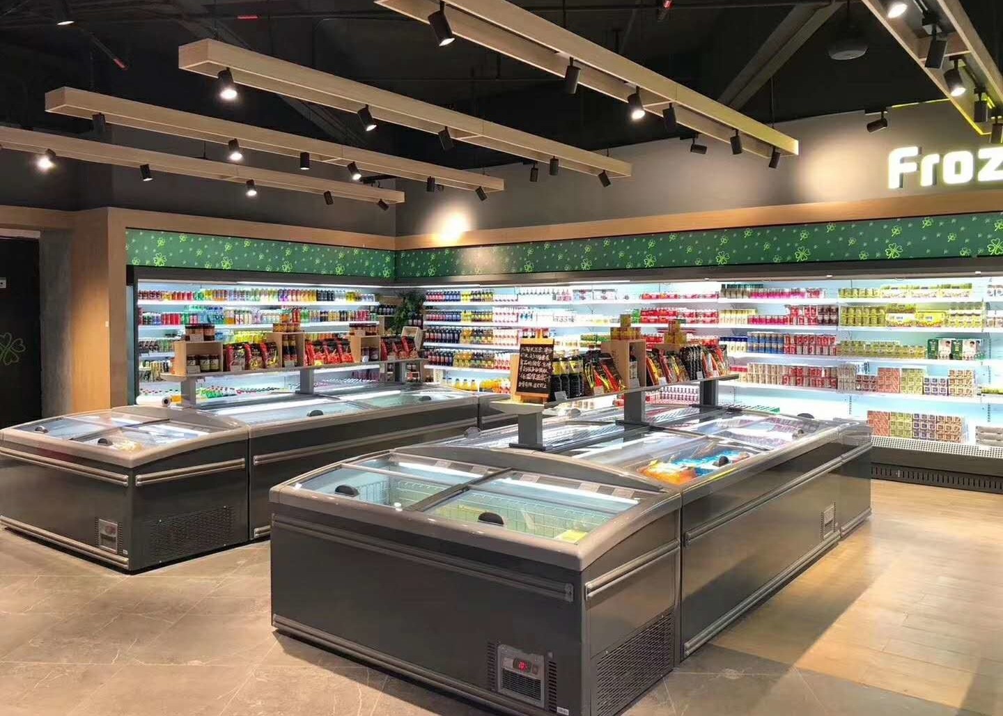 Plug In Freezer And Refrigeration Island Freezer With Sliding Cover