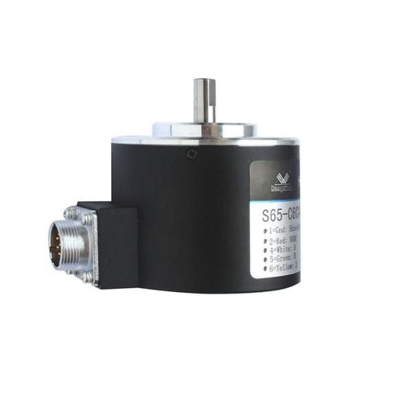 Quality 65mm Outer Dimension Optical Rotary Encoders 2048P / R Open Collector Output 12 - 24V DC for sale