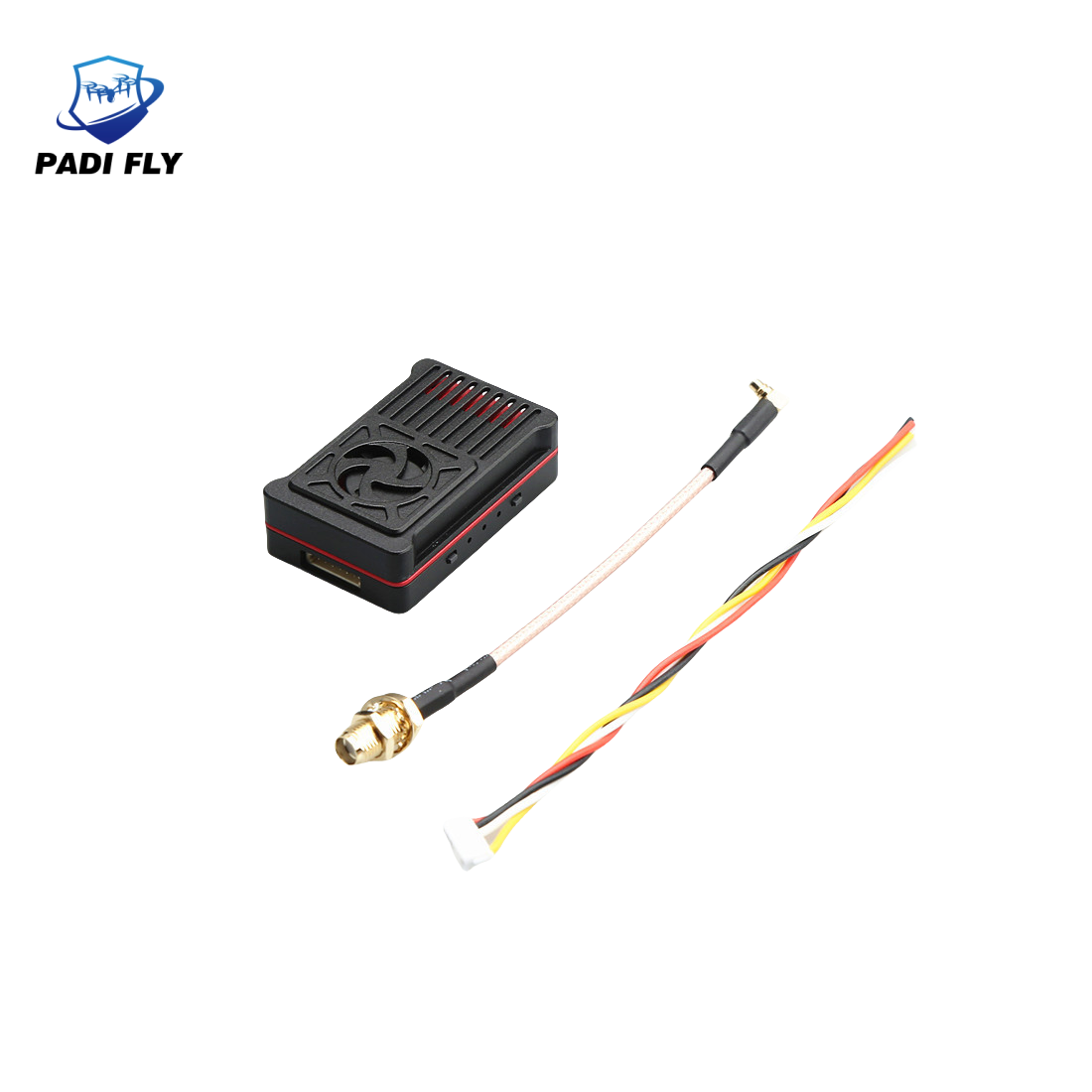High Power 5.8G 2.5W 48CH FPV Video Transmitter with Built-in Microphone Accessory for FPV Drones
