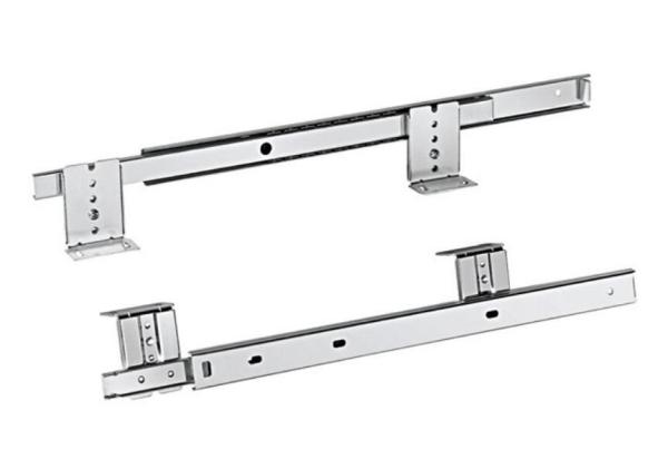 Adjustable Keyboard Drawer Slides , Ball Bearing Self Closing Cabinet Drawer
