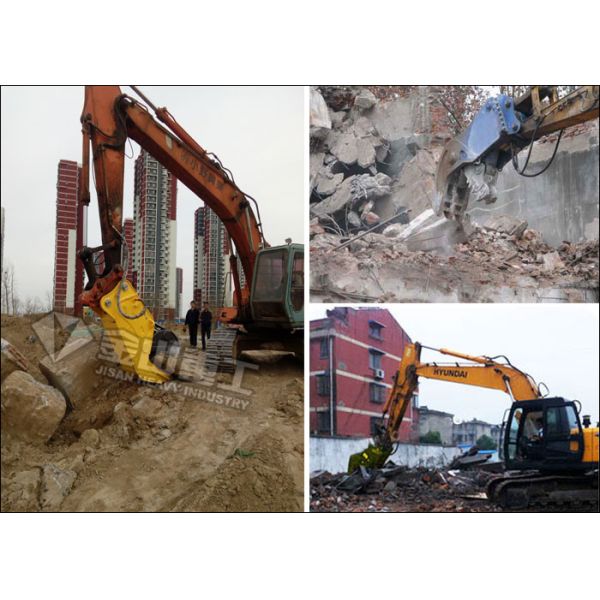 Wear Resistant Hydraulic Concrete Pulverizer For Komatsu Excavator PC210 PC250