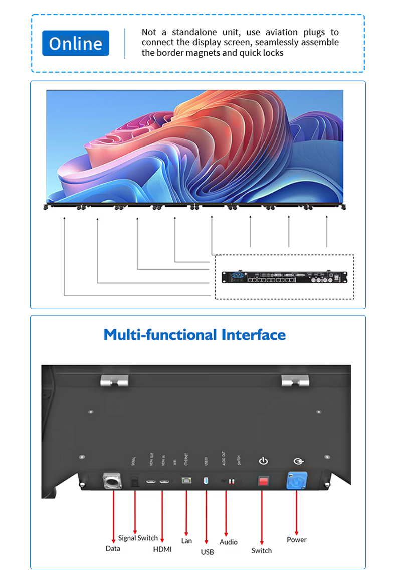 Foldable P2.5 GOB Poster LED Screen Hd Display Stand Totem Double-sided Free Standing Led Poster Screen for Shopping Mall