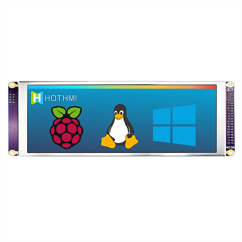 7.84 Inch Bar Style IPS TFT LCD Display 1280x400 MCU For Car Monitor