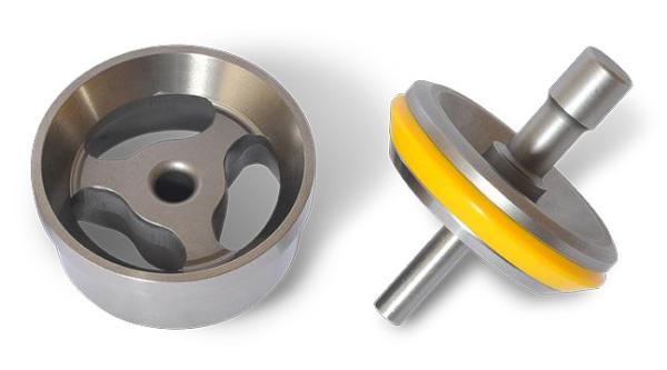 Quality F-1600 Mud Pump Double Angle Valve / 3 Web High Pressure API Standard for sale