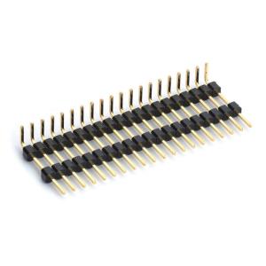 China Right Angle 2.54 Mm Pitch Pin Header Single Row PCB Connector wholesale
