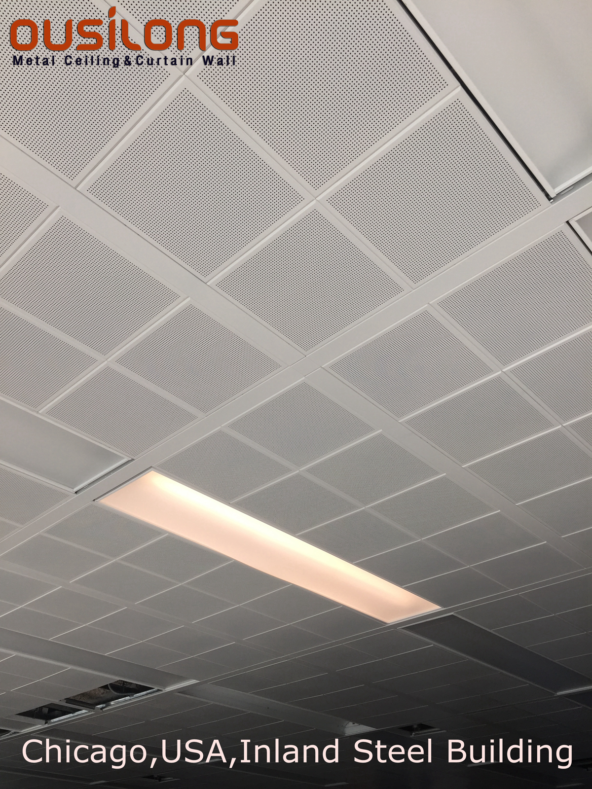 Soundproof Perforated 305*305 Aluminum Panel False Ceiling