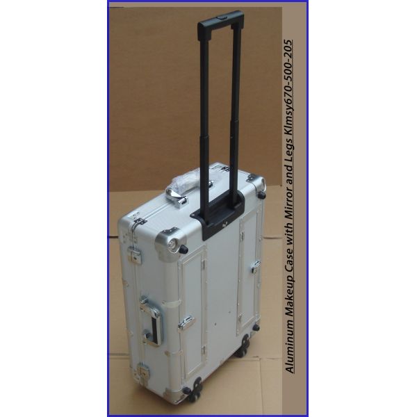 Rolling Makeup Desk Case with Lighted Mirror KLCBY560-215-660