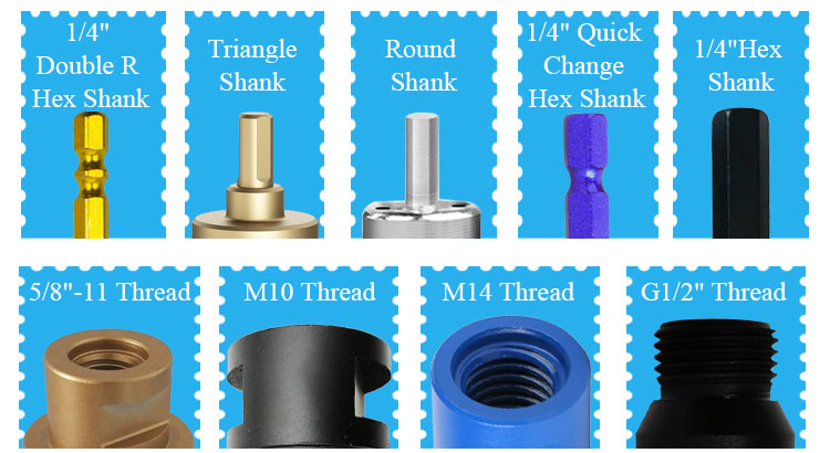 5-180mm Vacuum Brazed Diamond Crowns Core Drill Bit Hole Saw Diamond Hole Cutter For Marble Stone Porcelain Tile