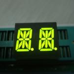 0 .54 Inch Common Anode 14 Segment Led Display 2 Digit Super Bright Green