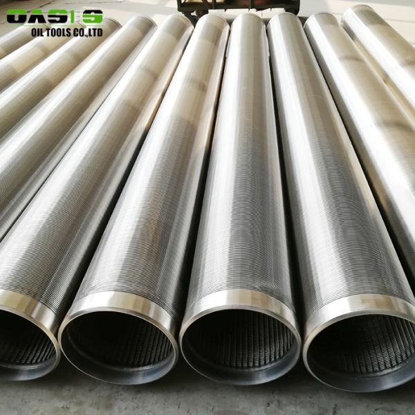 Wire Wrapped Continuous Slot Screen For Deep Well Drilling Ss Material