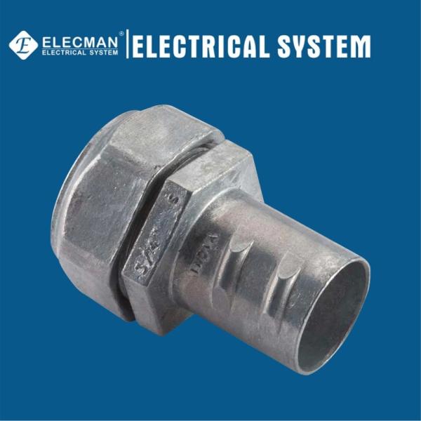 Quality Combination FMC EMT To Flex Coupling Compression Screw In Zinc for sale
